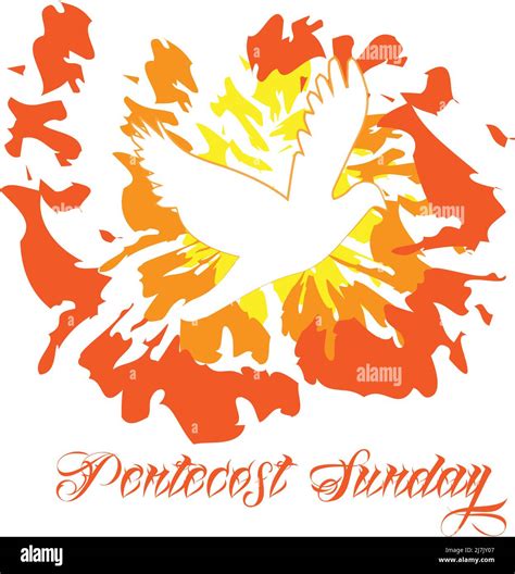Pentecost Sunday Holy Spirit Fire Come Holy Spirit Use As Poster