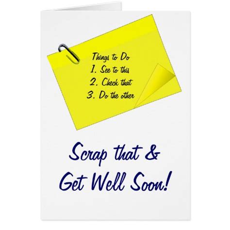 Funny Speedy Recovery Cards Funny Speedy Recovery Card Templates Postage Invitations