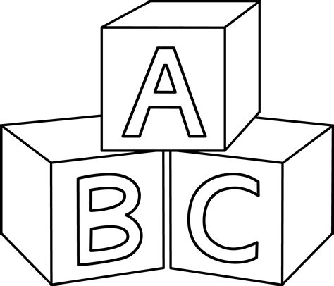 Abc Blocks Design Abc Coloring Pages Abc Blocks Coloring Pages For Kids
