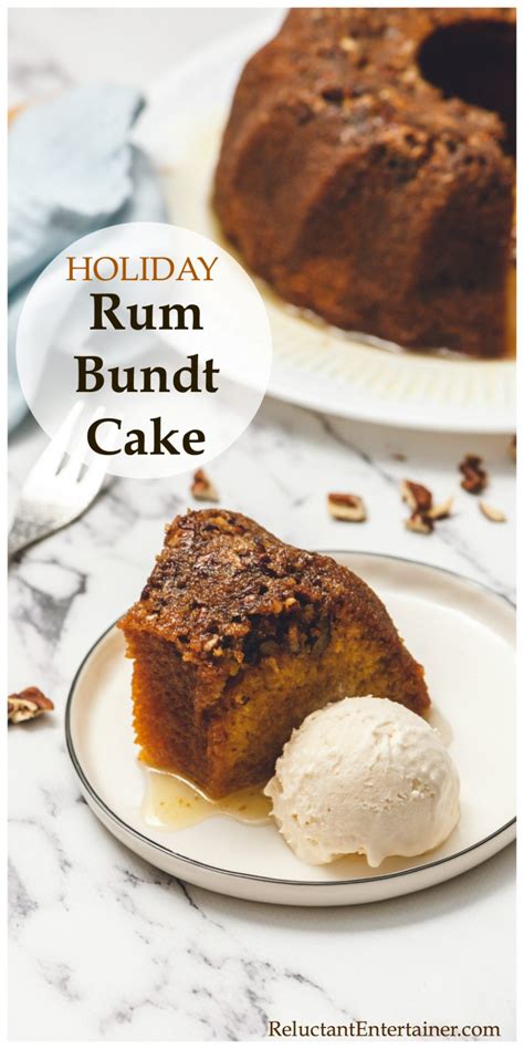 To feed the cake the first time, use a cocktail stick to poke all over the top of the warm cake. Holiday Rum Bundt Cake | Rum cake recipe, Bundt cakes ...