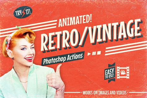 Animated Retro Vintage Film - Photoshop Actions | Photoshop actions, Best photoshop actions 