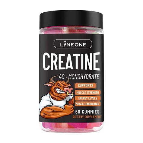 Creatine Monohydrate Gummies 4g Dietary Supplement For Muscle Mass