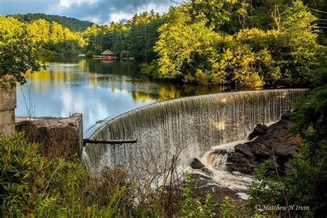 Lake Sequoyah Dam Falls In Highlands Nc By Matthew H Irvin