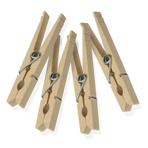 200pk Classic Wooden Clothespins Natural Urban Clotheslines