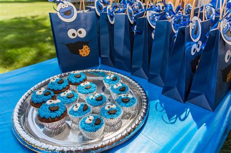 Cookie Monster Party Favor Bags Cookie Monster Birthday Party Ideas