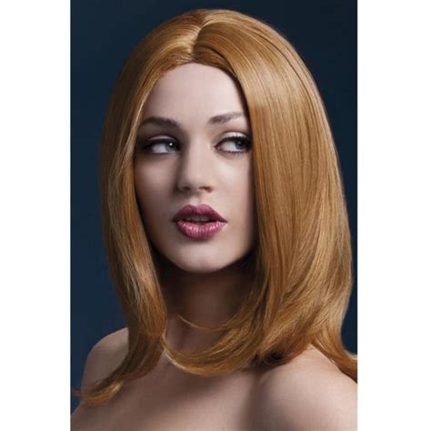 Fever Sophia Wig Auburn Layered With Centre Parting 17” 43cm