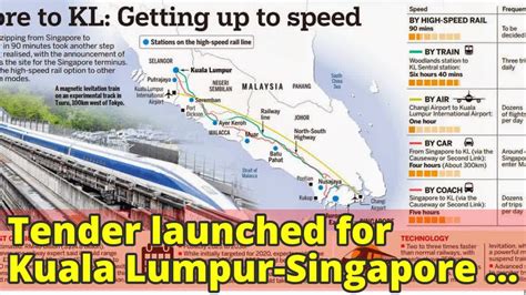 Tender Launched For Kuala Lumpur Singapore High Speed Rail Assets