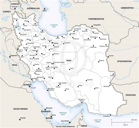 Iran Political Map Political Map Of Iran Political Iran Map Iran