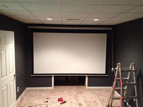 Mounting The Projector Screen Favi Hd 120 Inch Electric Screen Home