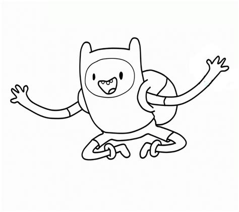 Adventure Time Finn Coloring Pages