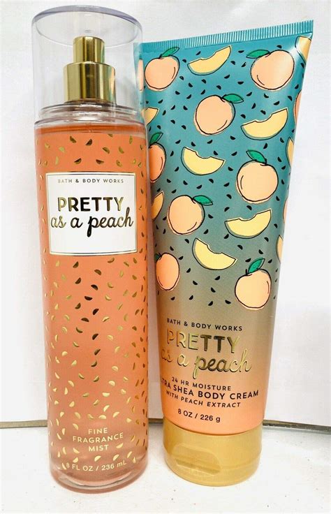 Bath And Body Works ~ Signature Collection ~ Pretty As A Peach~ T Set~ Fine Fragrance Mist
