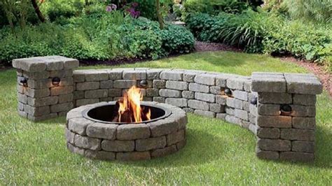 How To Build A Firepit With Castlewall Block Brick Fire Pit Design