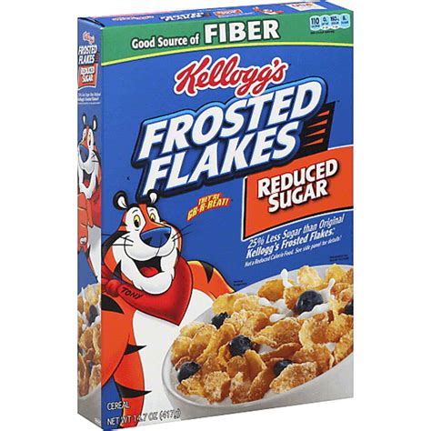 Kellogg S Frosted Flakes Reduced Sugar Cereal 14 7 Oz Box Cereal