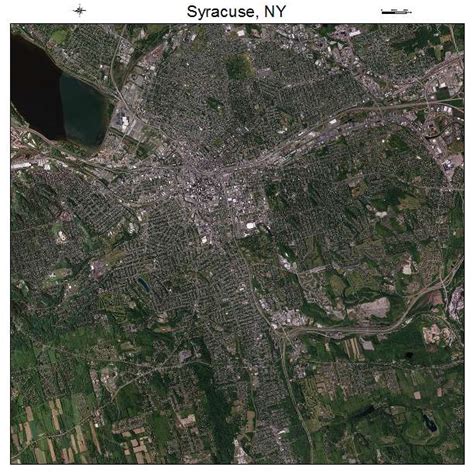 Aerial Photography Map Of Syracuse Ny New York