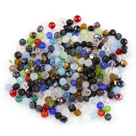Valued Crystal Bead Assortment 4mm Assorted Shapes Approx 110 Pcs