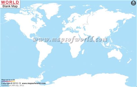 Mapa En Blanco Del Mundo Mapa Del Mundo En Blanco