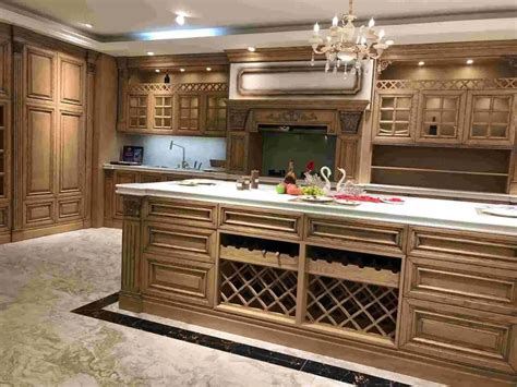 Luxury Solid Oak Wood Kitchen Cabinet Design For Entire House Modular