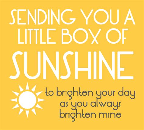 Send A Box Of Sunshine To Brighten Someones Day