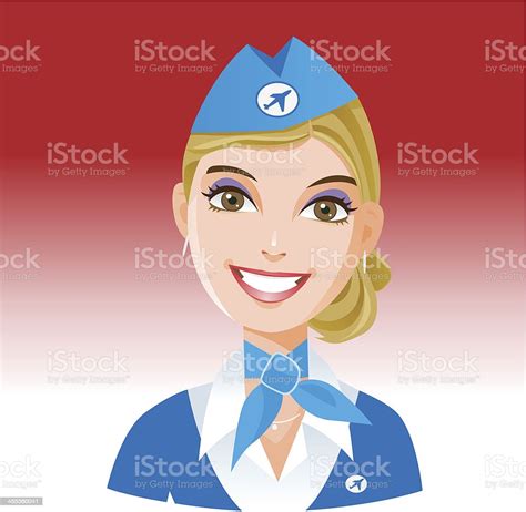Female Occupation Stewardess Stock Illustration Download Image Now