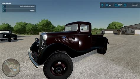 Ford 1935 Classic Pickup V10 Fs22 Farming Simulator 22 Mod Fs22 Mod