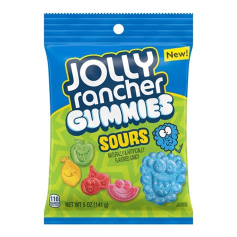 Jolly Rancher Gummies Sours Peg Bag 5oz 141g Sweets From Heaven