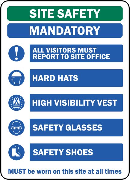 Site Safety Mandatory Ppe Sign G2603