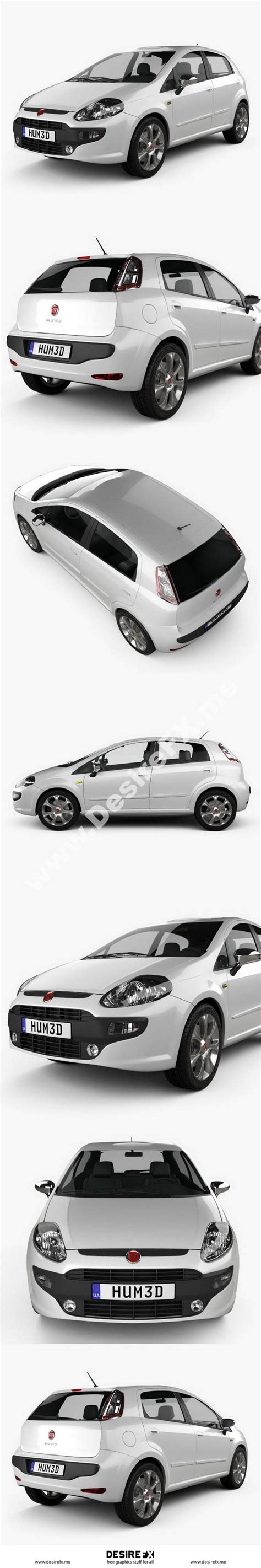 Desire Fx 3d Models Fiat Punto Evo 5 Door 2010 3d Model