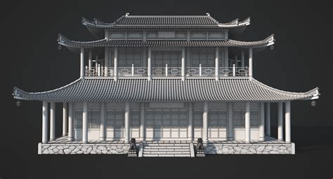 Chinese Temple 3d Turbosquid 1312652