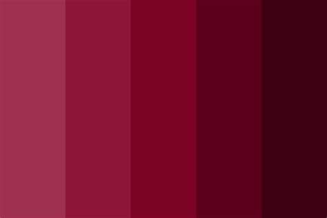 Wine Red Shades Color Palette