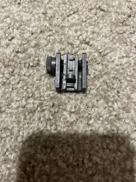 M1 Carbine Rear Sight Adjustable Milled Inland WW2 WWII H In Shield M2