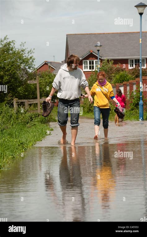Man Walking Through Flood Waters Hi Res Stock Photography And Images