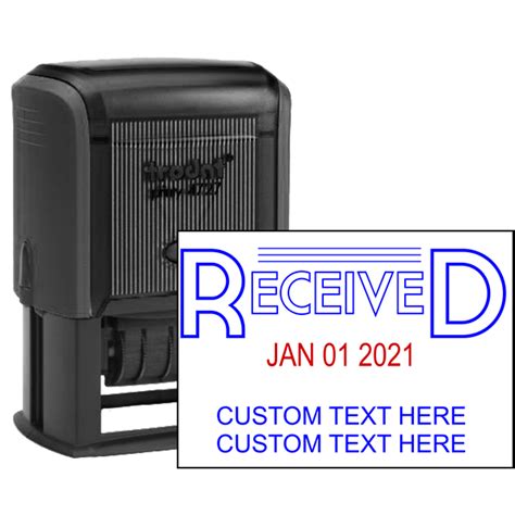 Received Outline Custom Text Dater Stamp Simply Stamps