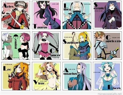 Zodiac Signs As Anime Characters Zodiac