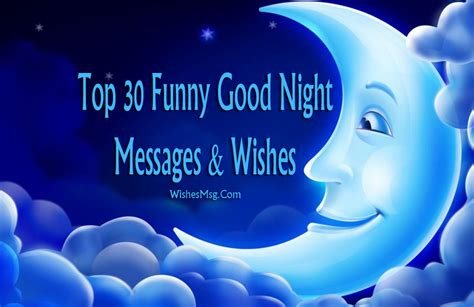 30 Funny Good Night Messages And Wishes Wishesmsg