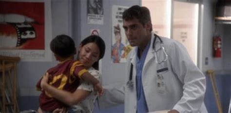 Lucy Liu In A Scene With George Clooney In Er Lucy Liu Appeared In Episodes During Oct