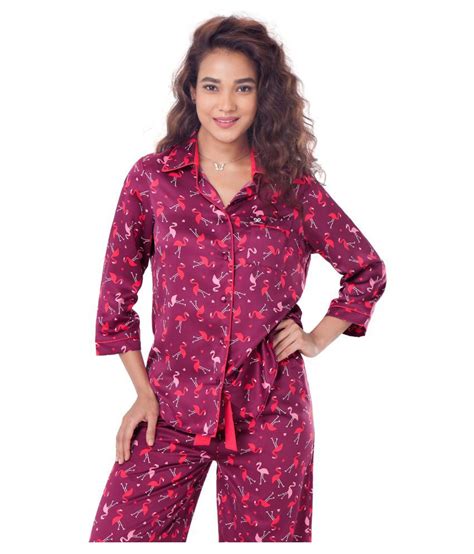 Buy Prettysecrets Multi Color Polyester Nightsuit Sets Online At Best Prices In India Snapdeal