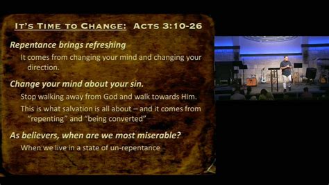 Repentance Brings Refreshing Acts 317 19 From Yesterdays Message In