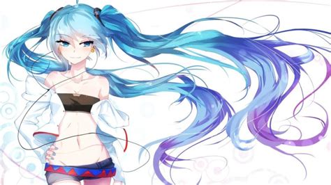Blue Hair Anime Girls Wallpapers Hd Desktop And Mobile