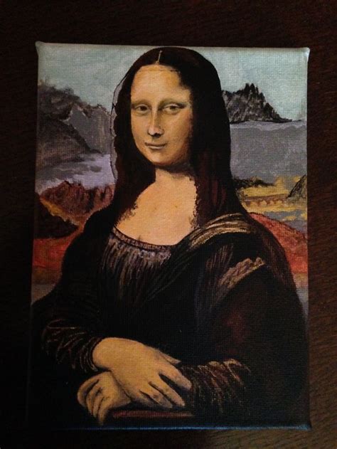 Mona Lisa Old Masters Reproduction Oil Painting Original Mini Master