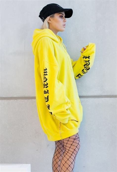 Beautiful Yellow Hoodie For Girls Oversized Outfit Oversized Hoodie