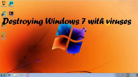 Destroying Windows 7 With Viruses Youtube