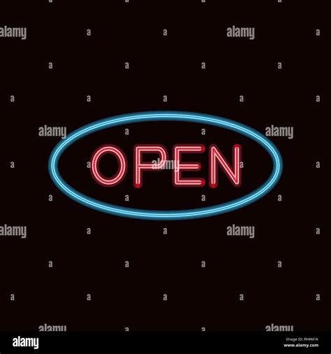 Vector Illustration Of A Neon Sign Stock Vector Image And Art Alamy