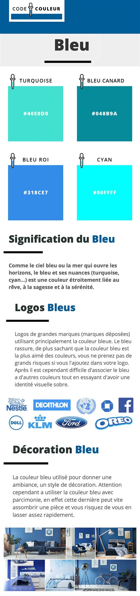 Bleu Signification Et Symbole De La Couleur Primaire Bleu Code