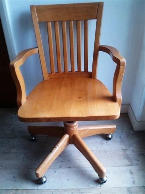 See more ideas about chair, wood desk chair, desk chair. Ikea wooden office captains chair with wheels | United ...
