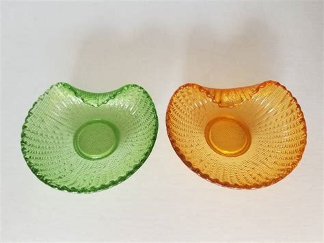 Vintage Glass Bowls Assorted Colored Dishes Victorian Style Glassware