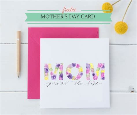 Free Printable Mothers Day Greeting Card Mothers Day Greeting Cards