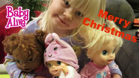 Baby Alive Christmas Morning Presents With Brushy Brushy Elsa And My