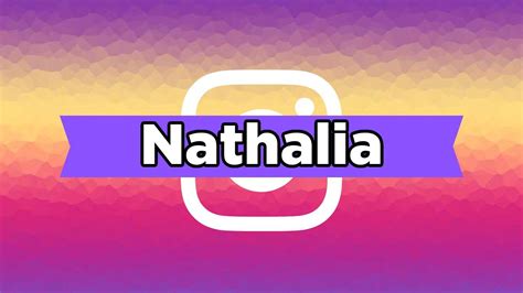 Ideias de user com o nome NATHALIA nomes de usuário Instagram