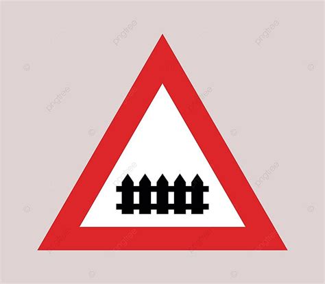 Level Crossing Road Sign Icon Red Dangerous Steam Vector Red