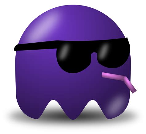Cool Purple Avatar Character Wearing Shades Free Vector Clipart